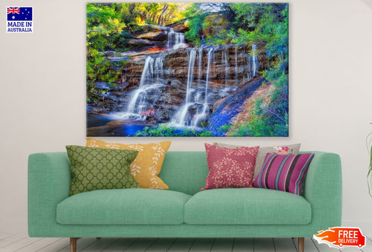 Waterfall Stunning View Photograph Print 100% Australian Made