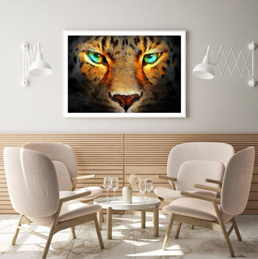 Cheetah Portrait Oil Painting Home Decor Premium Quality Poster Print Choose Your Sizes