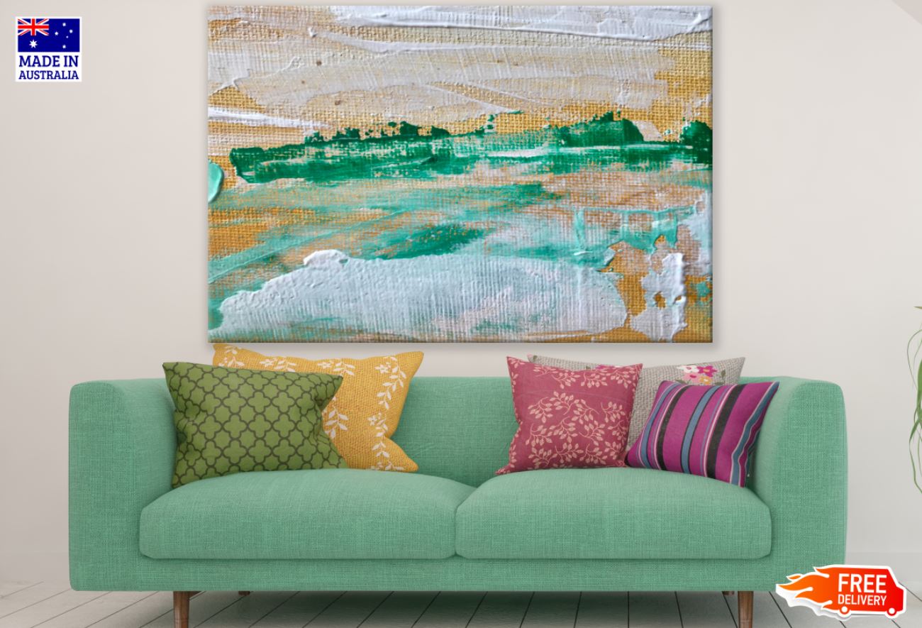 Colorful Abstract Painting Design Print 100% Australian Made