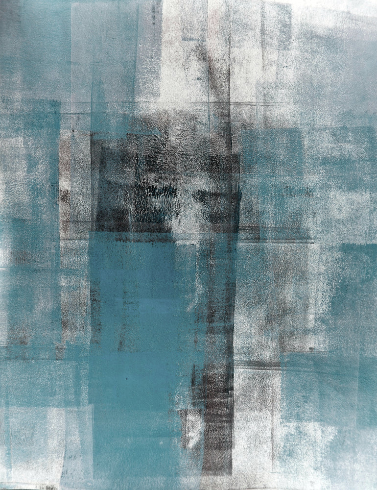 Blue & Black Abstract Design Home Decor Premium Quality Poster Print Choose Your Sizes