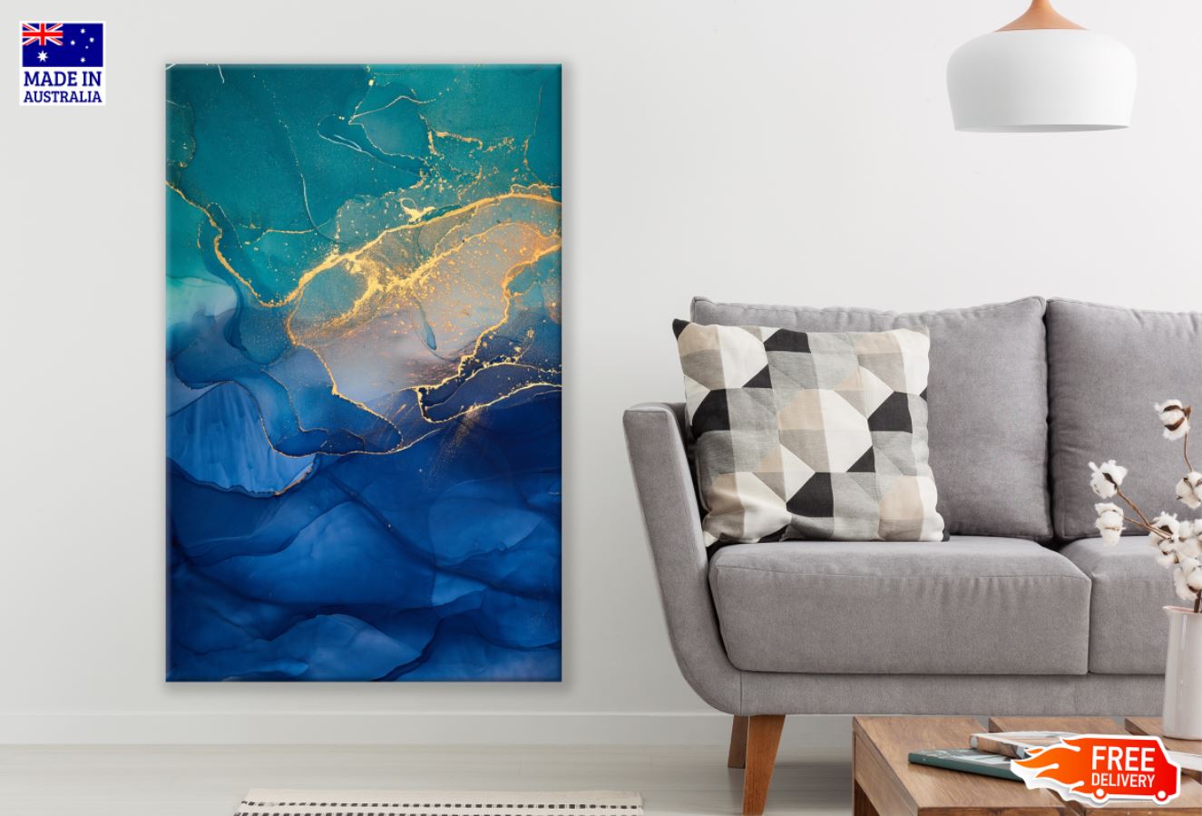 Colorful Abstract Watercolor Art Print 100% Australian Made