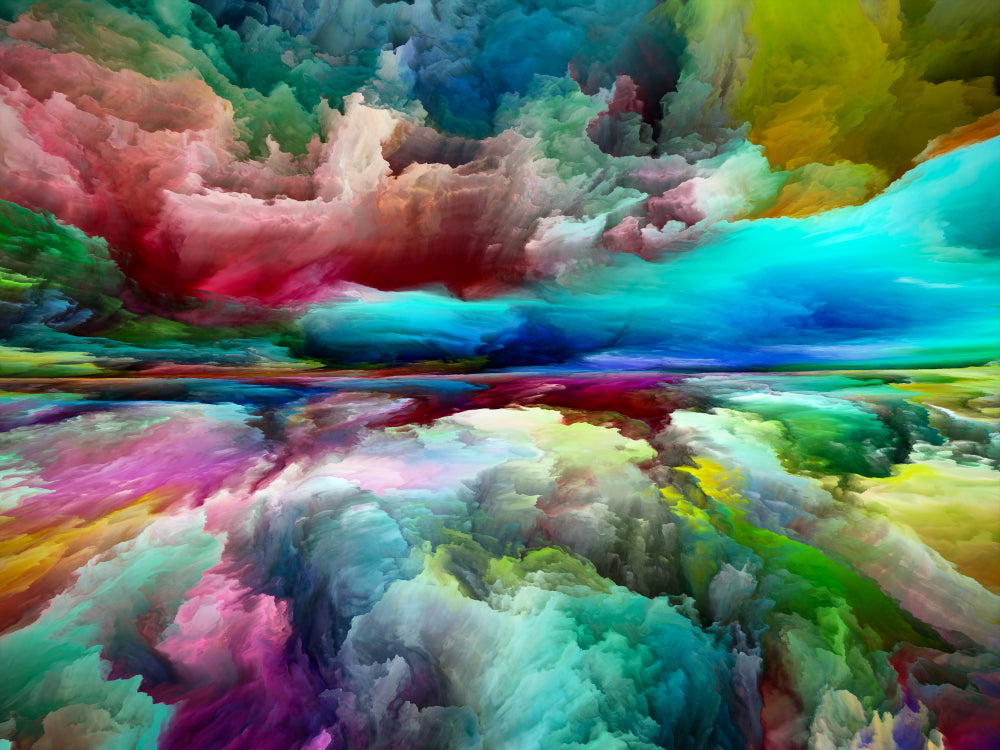 Colourful Cloud Abstract Design Print 100% Australian Made