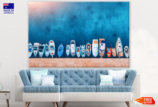 Boats on Stunning Sea Photograph Print 100% Australian Made