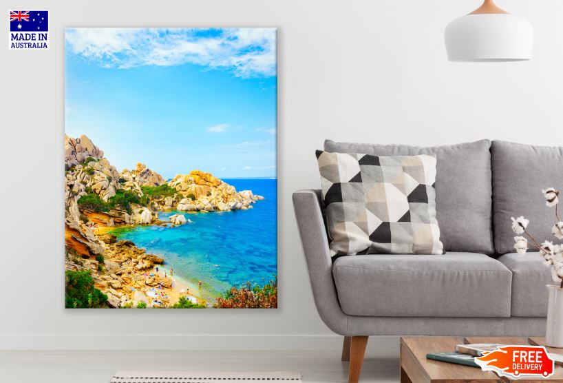 Rocky Coast of Capo Testa in Santa Teresa Gallura Photograph Print 100% Australian Made