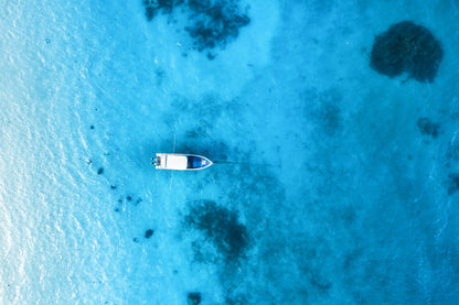 Boats on Stunning Sea Photograph Print 100% Australian Made