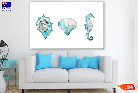 Sea Animals Watercolor Painting Print 100% Australian Made