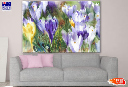 Colorful Watercolor Floral Painting Print 100% Australian Made
