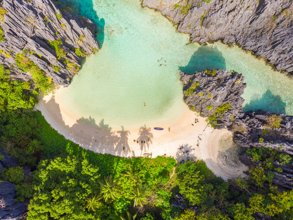 Aerial View of Beach & Cliff Photograph Print 100% Australian Made