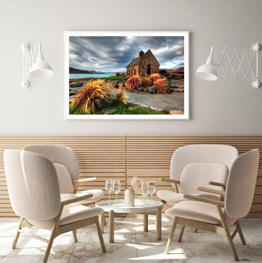 Farm House Scenery Photograph Home Decor Premium Quality Poster Print Choose Your Sizes