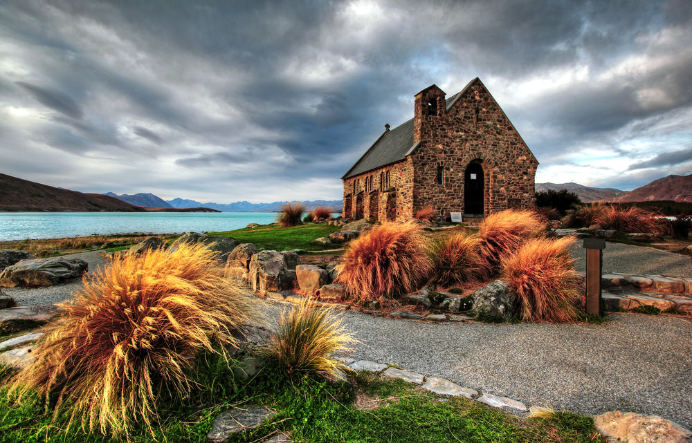 Farm House Scenery Photograph Home Decor Premium Quality Poster Print Choose Your Sizes