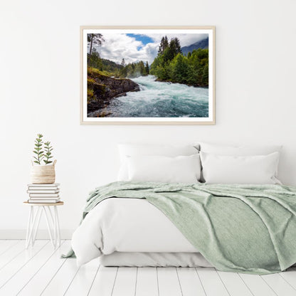 River & Forest Scenery Photograph Home Decor Premium Quality Poster Print Choose Your Sizes