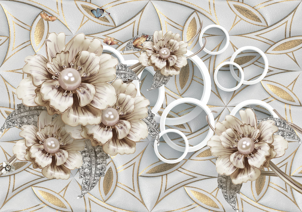 Flowers 3D Design Print 100% Australian Made