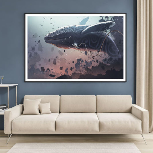 Whate Digital Art Painting Design Home Decor Premium Quality Poster Print Choose Your Sizes