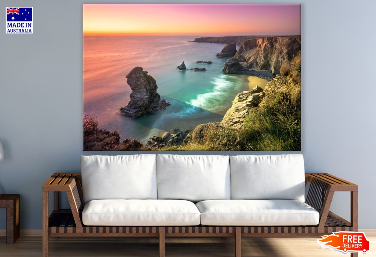 Stunning Sea Sunset Scenery View Print 100% Australian Made