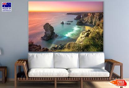 Stunning Sea Sunset Scenery View Print 100% Australian Made