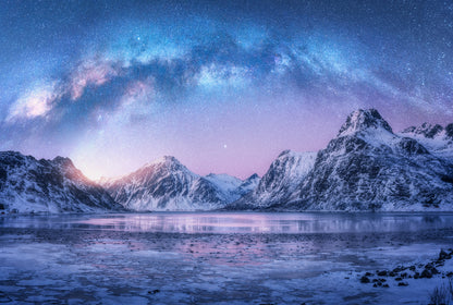Lake & Mountain Scenery View Print 100% Australian Made