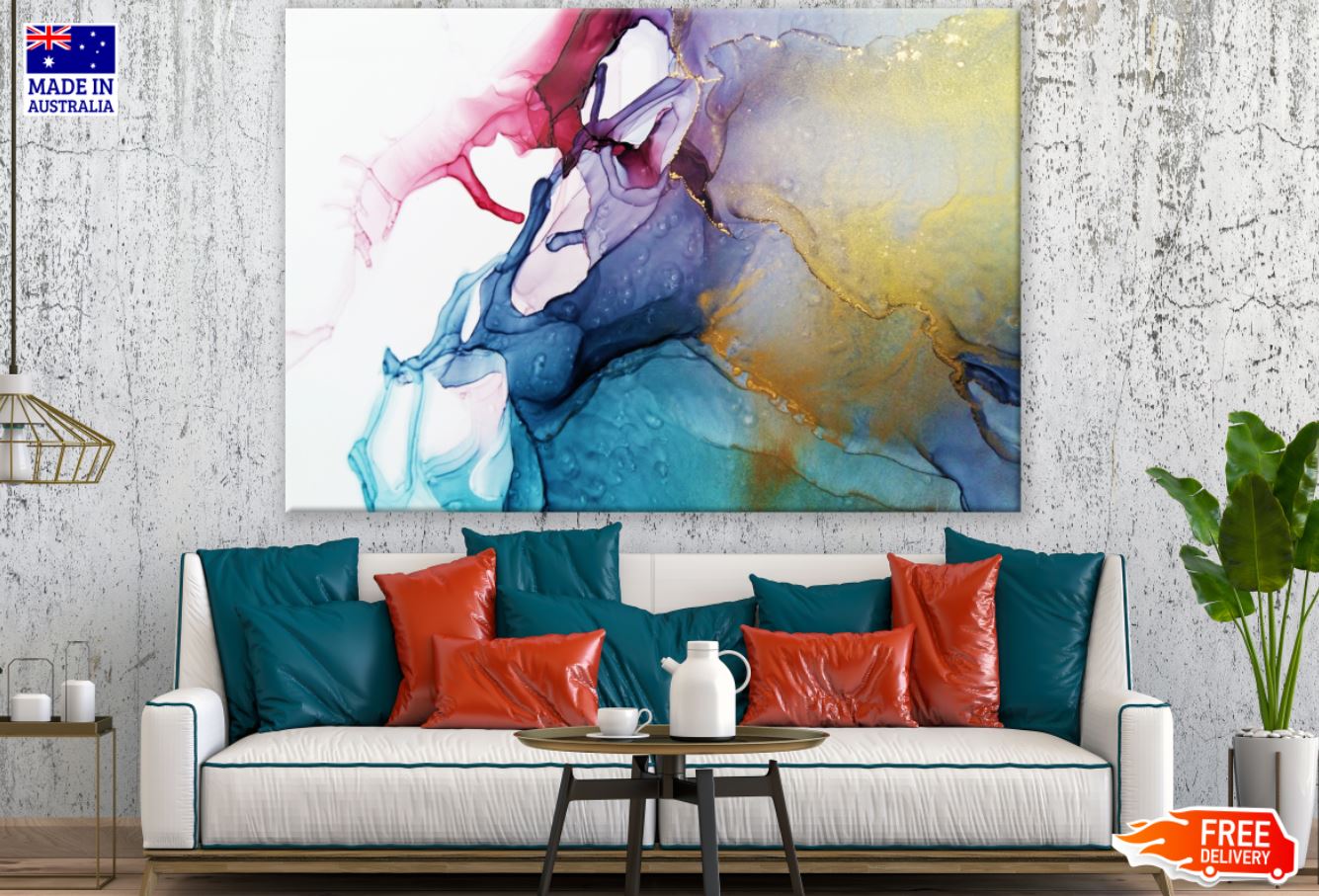 Colorful Watercolor Abstract Design Print 100% Australian Made