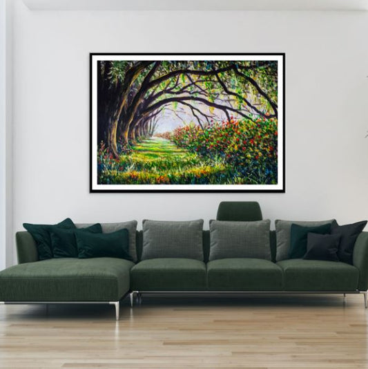 Colorful Forest Oil Painting Home Decor Premium Quality Poster Print Choose Your Sizes