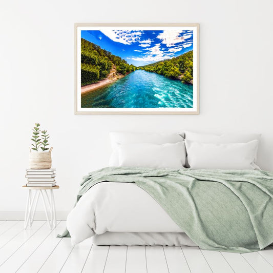 River & Forest Scenery Photograph Home Decor Premium Quality Poster Print Choose Your Sizes