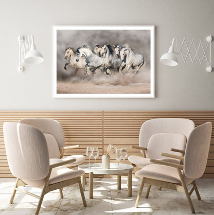 Running Horses Photograph Home Decor Premium Quality Poster Print Choose Your Sizes