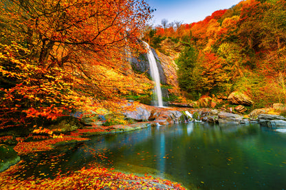 Waterfall Scenery Photograph Home Decor Premium Quality Poster Print Choose Your Sizes