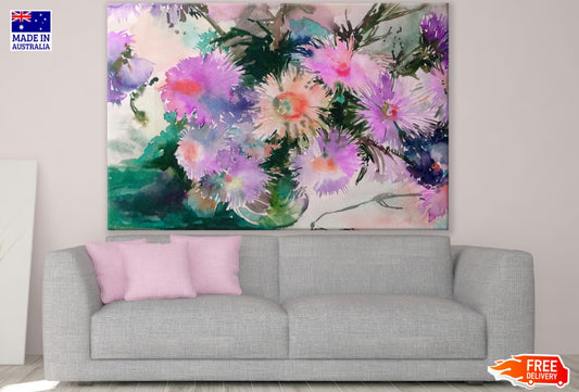 Colorful Floral Watercolor Painting Print 100% Australian Made