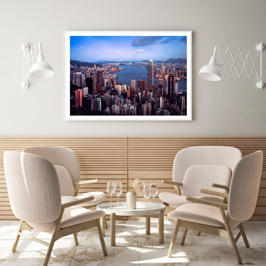 City Sky View Scenery Photograph Home Decor Premium Quality Poster Print Choose Your Sizes