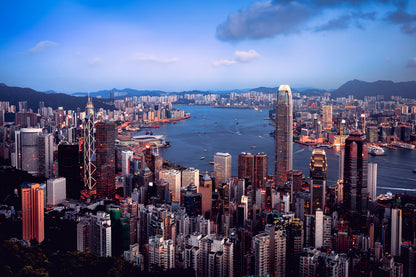 City Sky View Scenery Photograph Home Decor Premium Quality Poster Print Choose Your Sizes