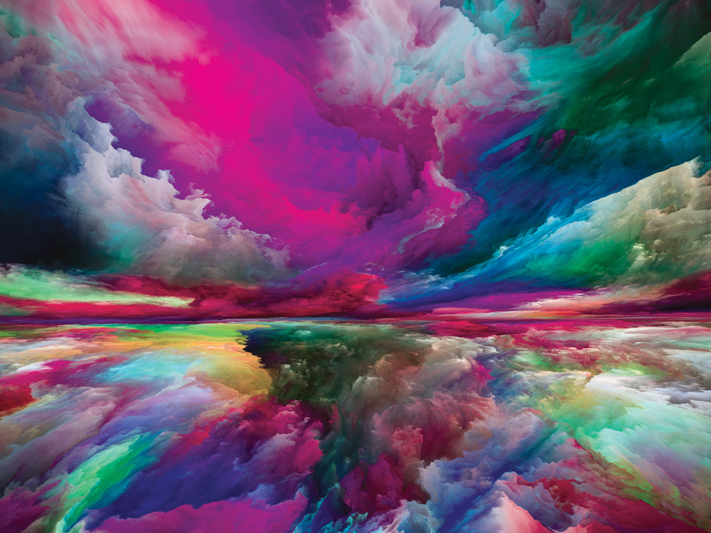 Colourful Abstract Cloud Design Print 100% Australian Made