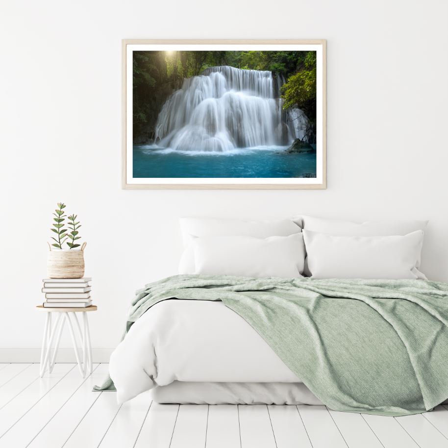Stunning Waterfall Scenery View Home Decor Premium Quality Poster Print Choose Your Sizes