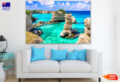 Huge Rocks on Sea Photograph Print 100% Australian Made