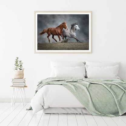 Running Horses Photograph Home Decor Premium Quality Poster Print Choose Your Sizes