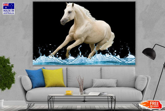 Horse Running On Water Photograph Print 100% Australian Made