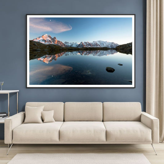 Lake & Mountain Scenery View Home Decor Premium Quality Poster Print Choose Your Sizes