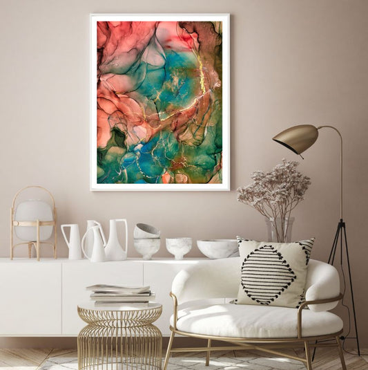 Colorful Abstract Granite Design Home Decor Premium Quality Poster Print Choose Your Sizes