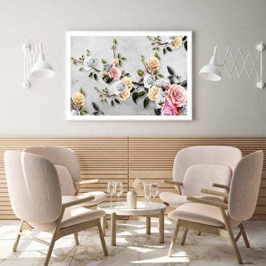 Colorful Flowers 3D Design Home Decor Premium Quality Poster Print Choose Your Sizes