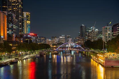 City Night Scenery Photograph Home Decor Premium Quality Poster Print Choose Your Sizes