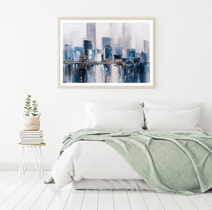 City Scenery View Oil Painting Home Decor Premium Quality Poster Print Choose Your Sizes