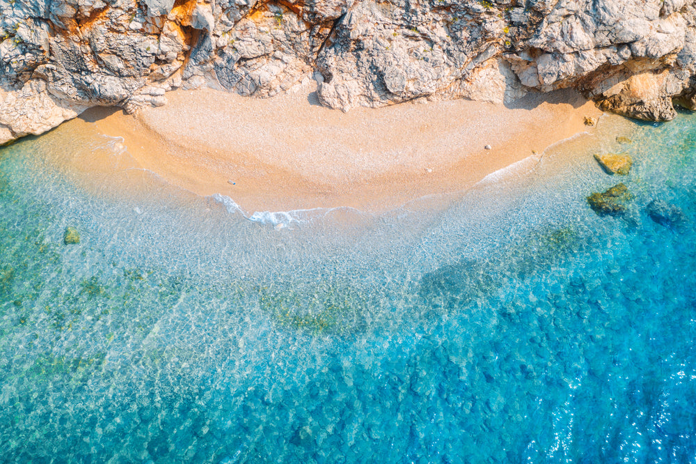 Sea Shore Aerial View Photograph Home Decor Premium Quality Poster Print Choose Your Sizes
