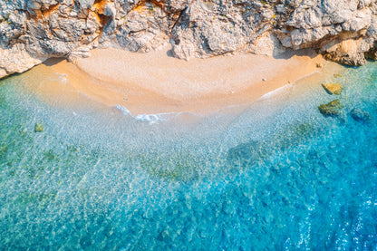 Sea Shore Aerial View Photograph Print 100% Australian Made