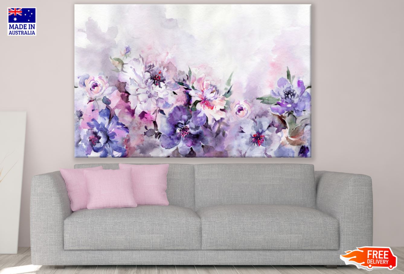 Colorful Floral Pattern Painting Print 100% Australian Made