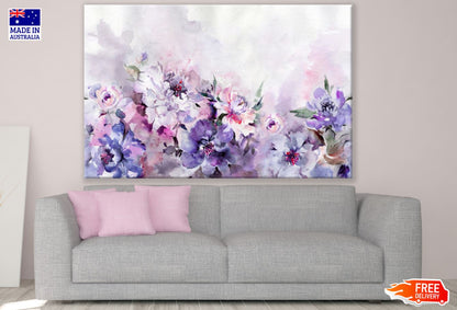 Colorful Floral Pattern Painting Print 100% Australian Made