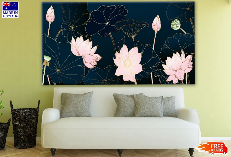 Pink & Green Floral Design Print 100% Australian Made