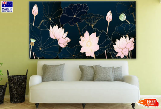 Pink & Green Floral Design Print 100% Australian Made