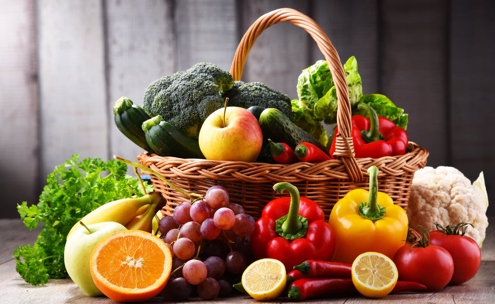 Fruits & Vegetables Backet View Home Decor Premium Quality Poster Print Choose Your Sizes