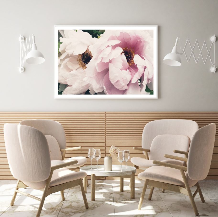 Pink Flowers Closeup Photograph Home Decor Premium Quality Poster Print Choose Your Sizes