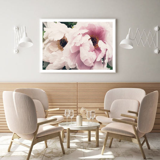 Pink Flowers Closeup Photograph Home Decor Premium Quality Poster Print Choose Your Sizes