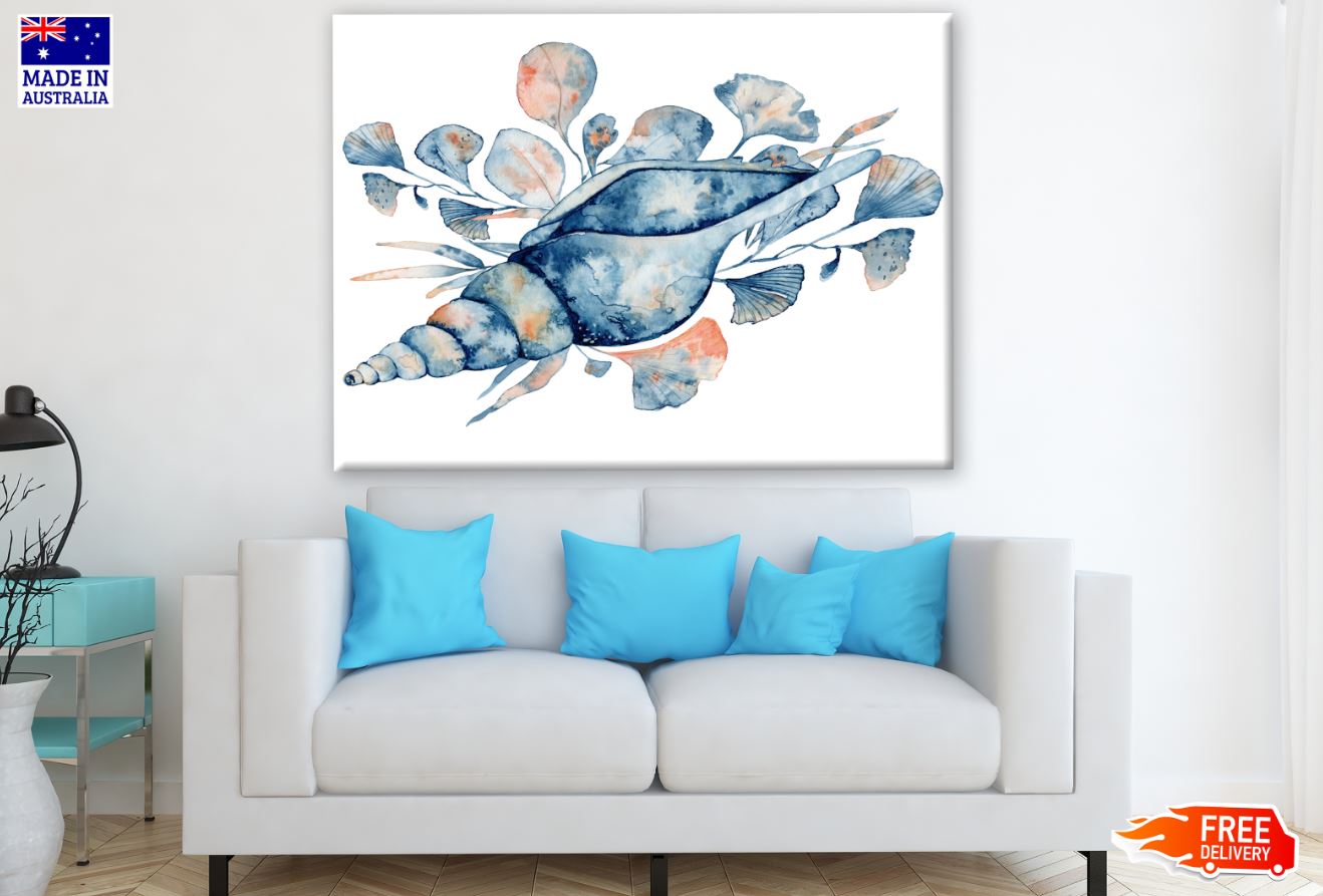 Sea Shell Watercolor Painting Print 100% Australian Made