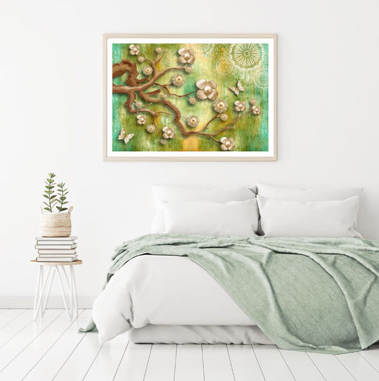 Colorful Flower Tree 3D Design Home Decor Premium Quality Poster Print Choose Your Sizes