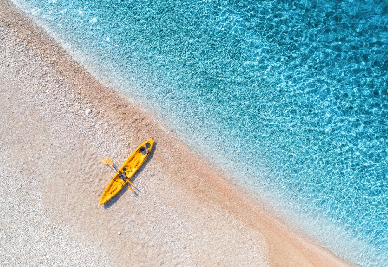 Sea Shore Aerial View Photograph Home Decor Premium Quality Poster Print Choose Your Sizes